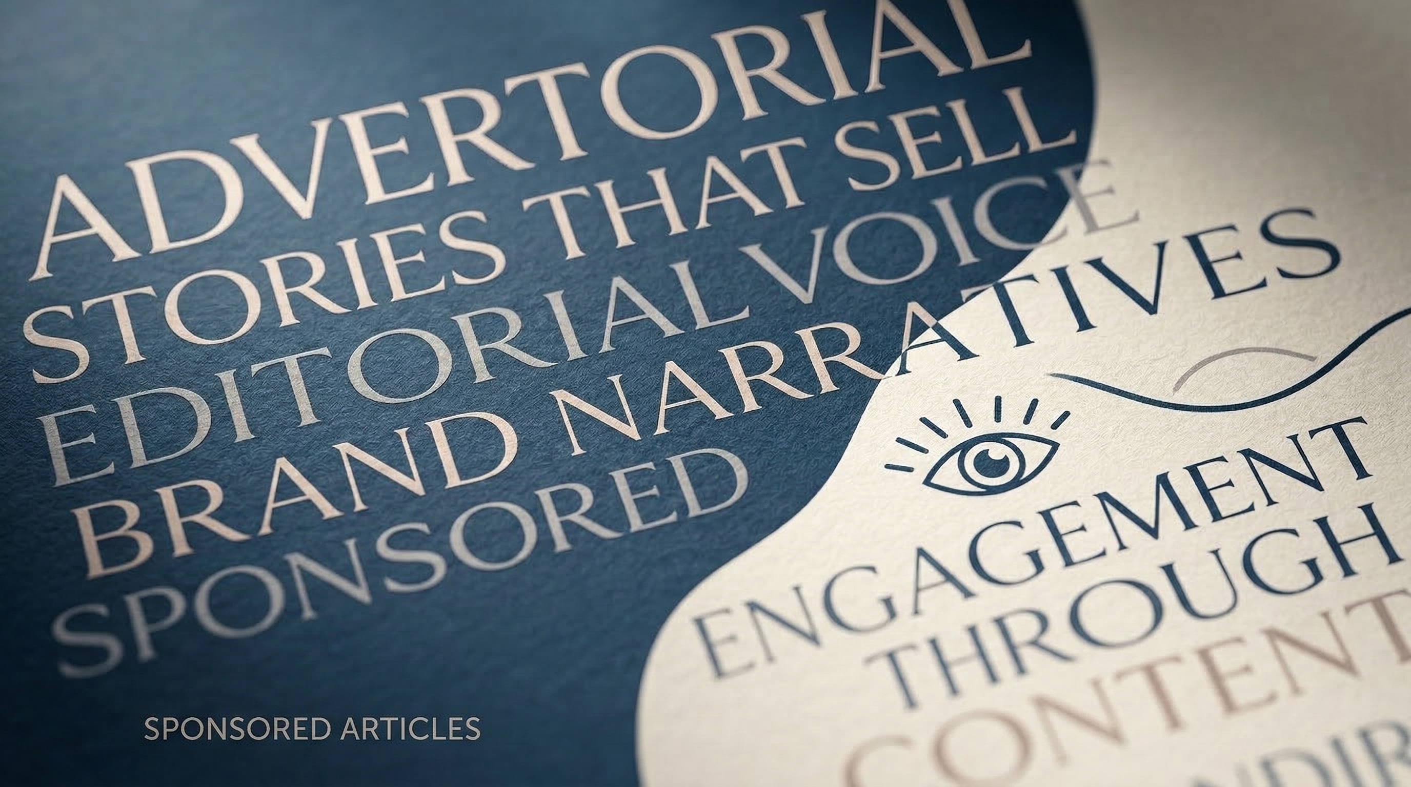 Advertorial writing visual.